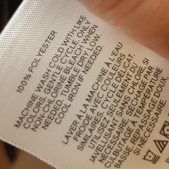 Express Pinstripe Wrap Top size Small NWT - Picture 5 of 7